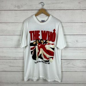 Vintage 1989 The Who Band Tour T Shirt Fits like Large
